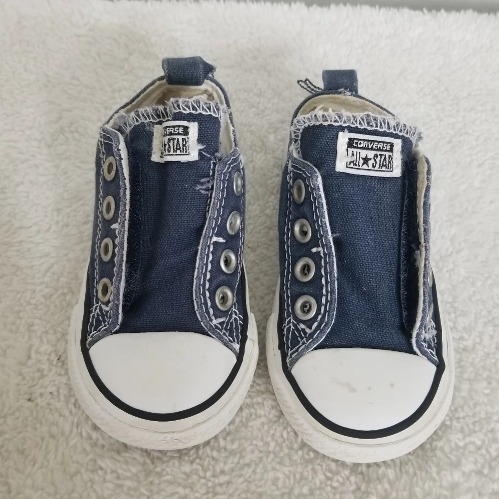Converse All Star Blue no tie sneakers